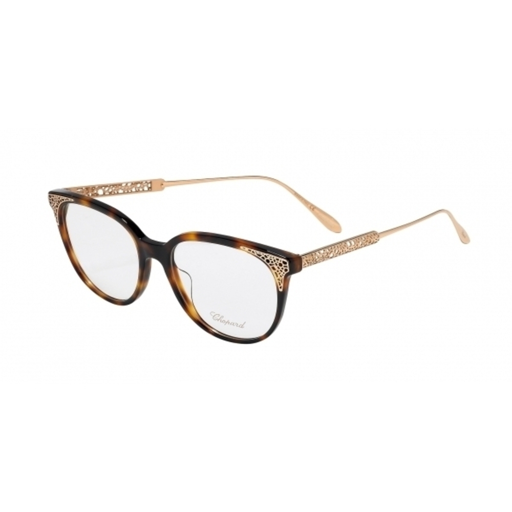 NWT Chopard VCH253-0748-53 Havana Gold 53mm Eyeglasses